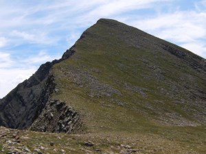 Back at Comanche Peak.  It seems impossibly steep, but we've decided to climb it.