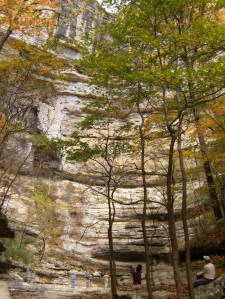 Hemmed-in Falls, with very little water falling