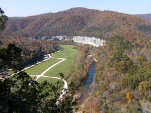 The equestrian area of Steel Creek campground