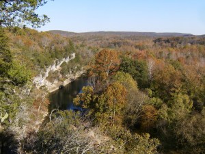Looking downstream from Goat Bluff