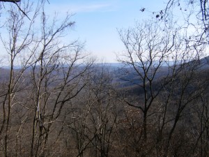 The rock house - the view from the "porch"
